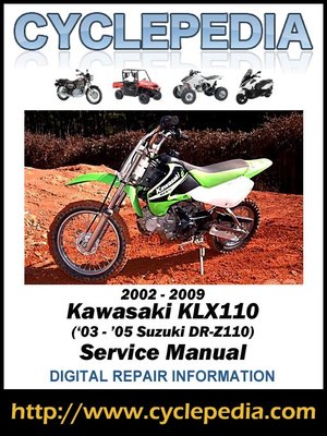 cover image of Kawasaki KLX110/Suzuki DR-Z110 2002-2009 Service Manual